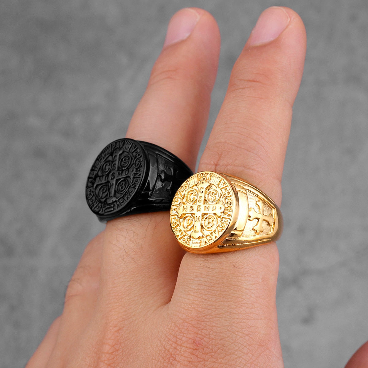 Edelstahl Herren & Damen Biker Rocker Spinning Ring Silber Skull Gothic