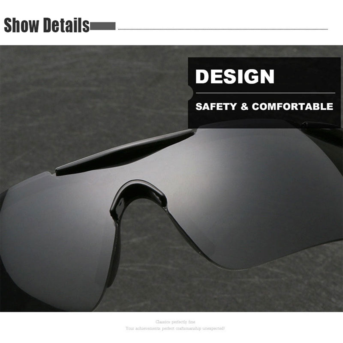 Fahrradbrille Polarisiert Sportbrille Sonnenbrille Brille UV400 7 Farbe