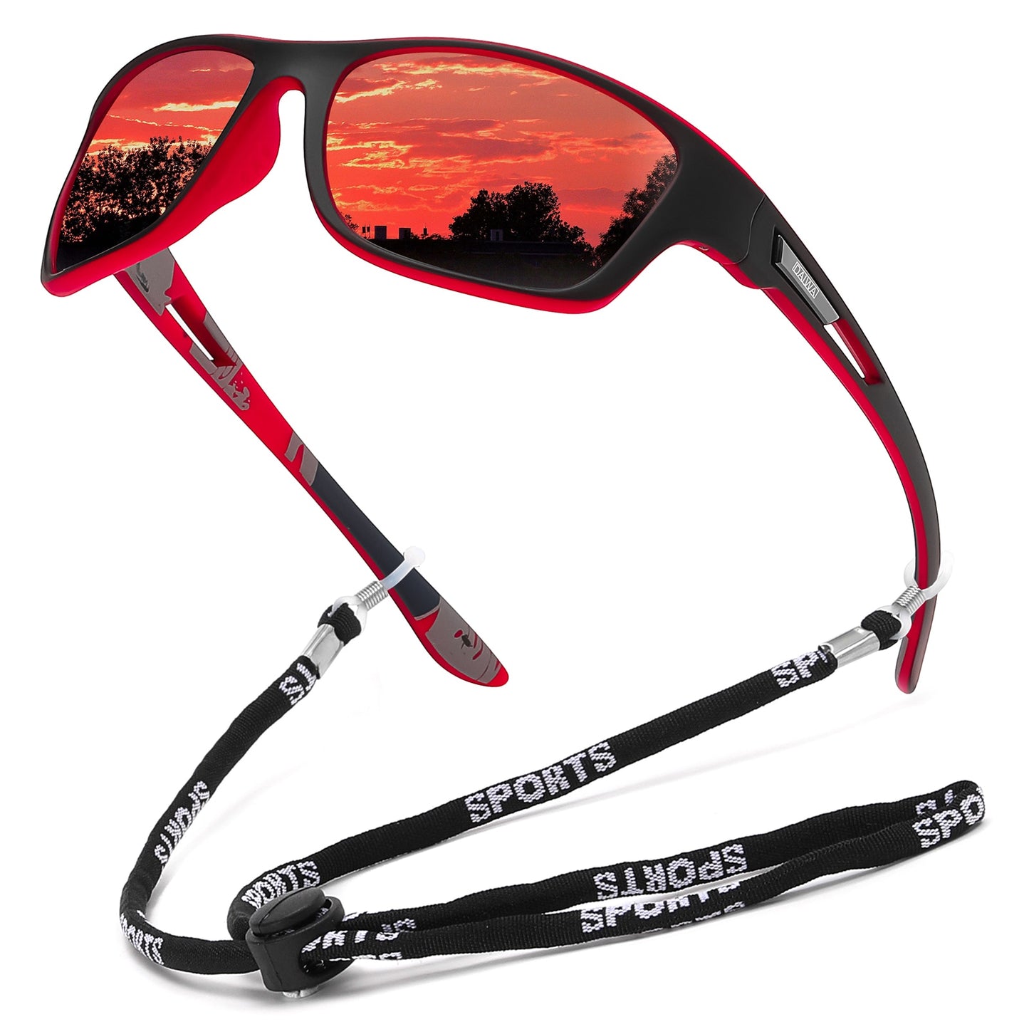 Dalwa Polarisierte Sonnenbrille Männer Frauen Square Outdoor Sport UV400 Angeln