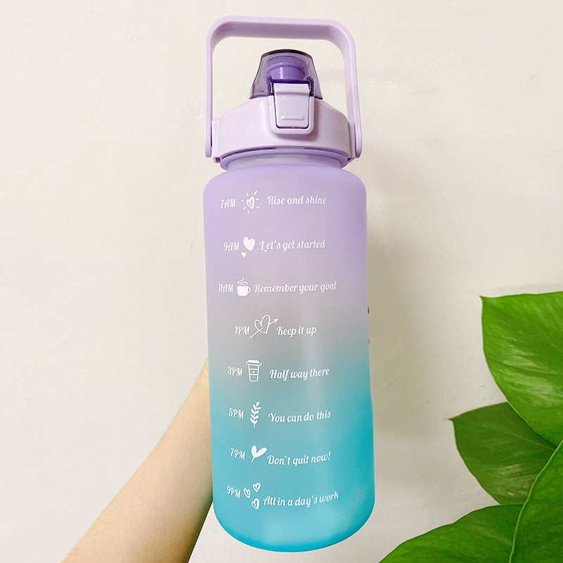 2L Trinkflasche Sportflasche Wasserflasche Getränkeflasche BPA-frei Tritanflasche