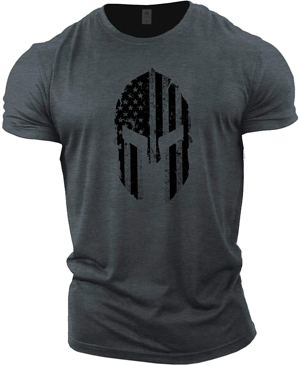 Herren Gym Fitness Viking Tattoo 3D T-Shirt Rundhals Unisex Streetwear