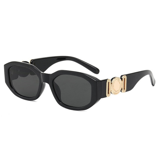 Designer Sonnenbrille Damen Herren Quadratische Übergröße Gläser Vintage UV400