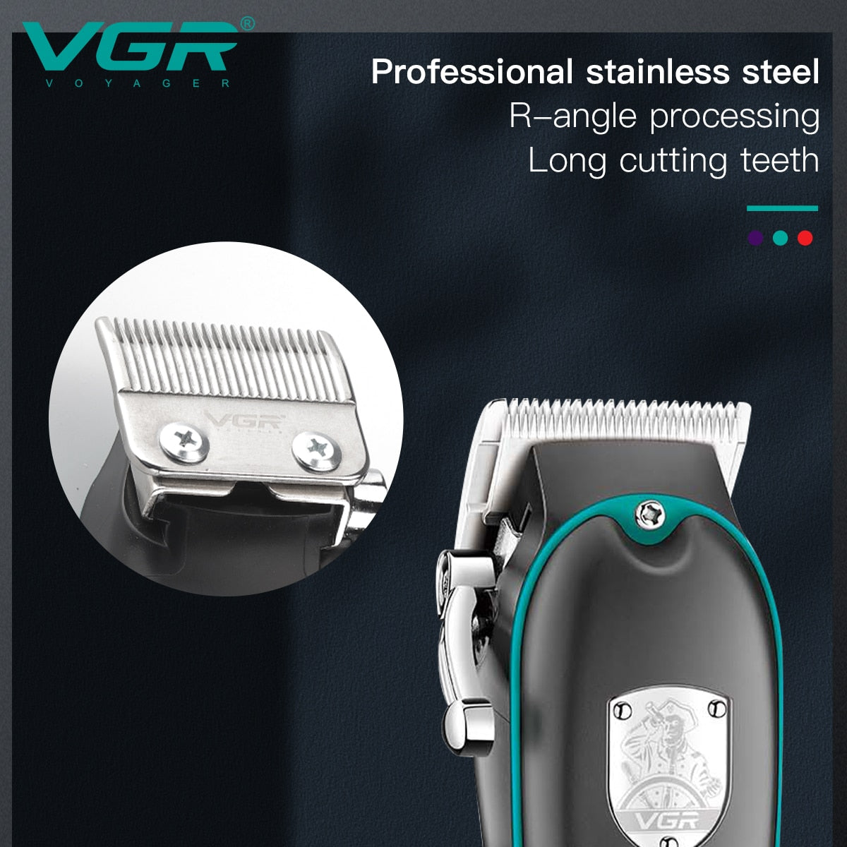 VGR Profi Haarschneidemaschine Haarschneider Rasierer Hair Clipper Bart Trimmer Akku NEU