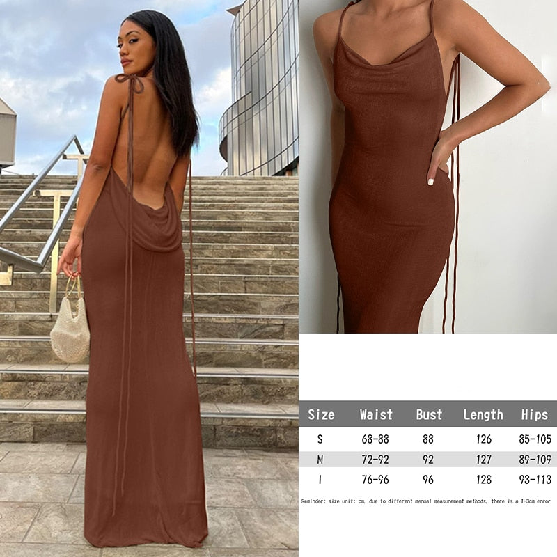 Damen Rückenfrei Sommer Partykleid Cocktail Abendkleid Kleid Clubwear