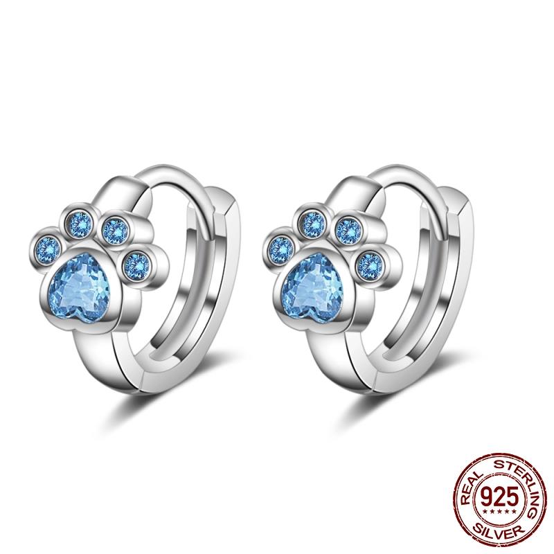 1 Paar Creolen aus 925 sterling Silber Ohrringe Ohrschmuck Zirkonia Ohrstecker