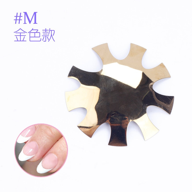 9 Größen French Nail Nagel Kunst Maniküre Schablone Trimmer Styling Tool
