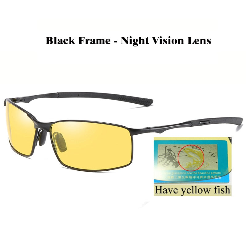 Aluminium Herren Sonnenbrille Polarisiert UV400 Schutz HD Fahren Pilotenbrille
