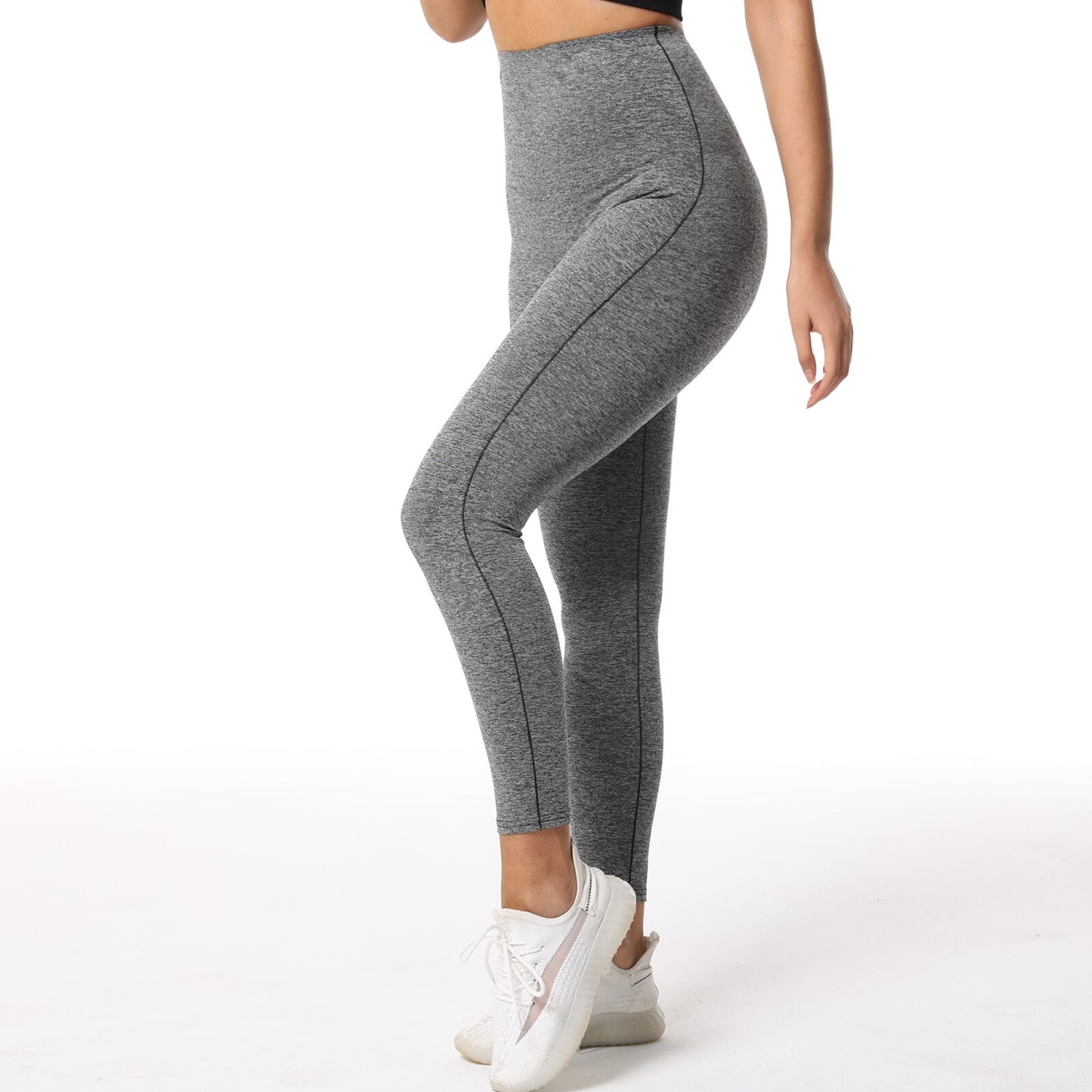 Damen Neopren Sauna Hose Schwitzhose Yogahose Thermoeffekt Abnehmen Hose Leggins