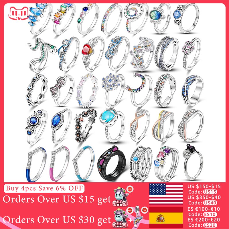 Massiv Sterling Silber 925 Ring filigran Fashion Damenring mit AAA Zirkonia