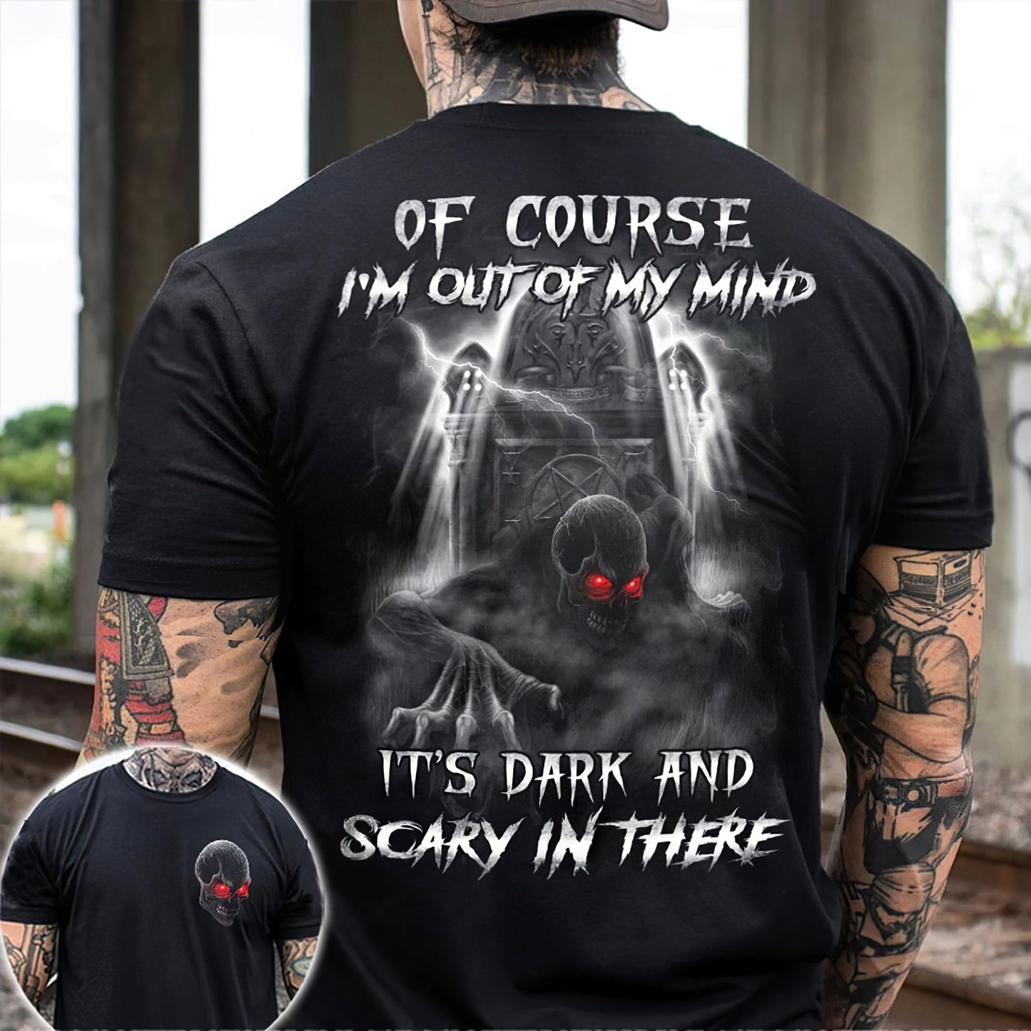 Herren Metal Skull 3D T-Shirt Rundhals Unisex Sommer Streetwear