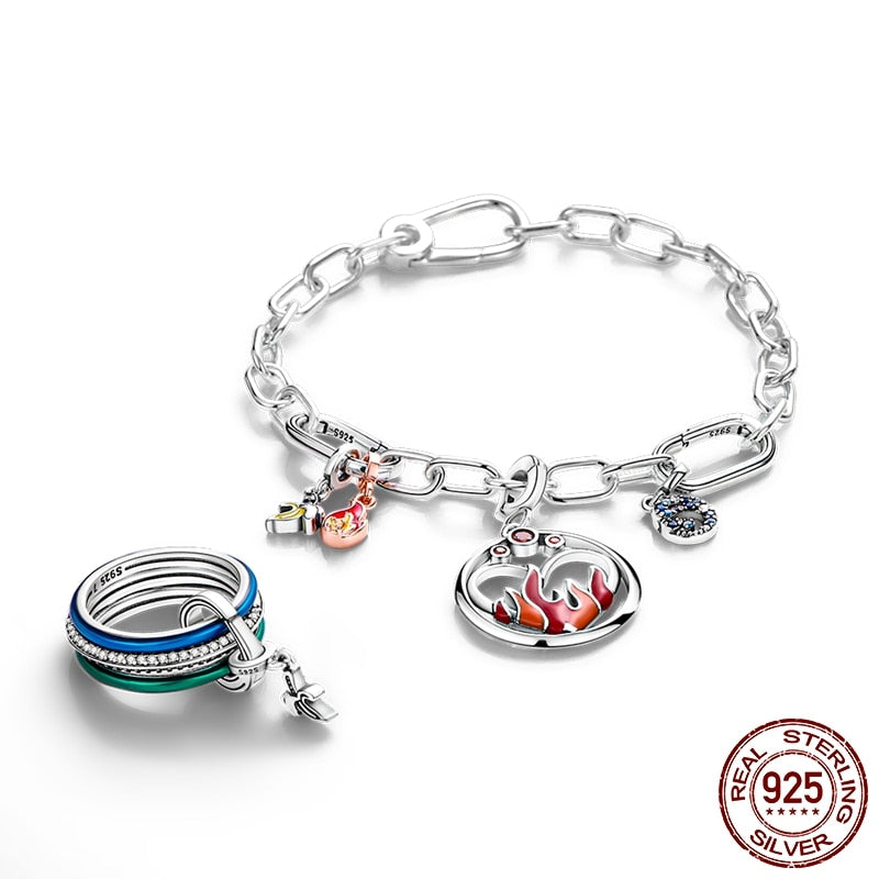 Bettelarmband Sammelarmband aus 925er Silber Charms Armband Damen
