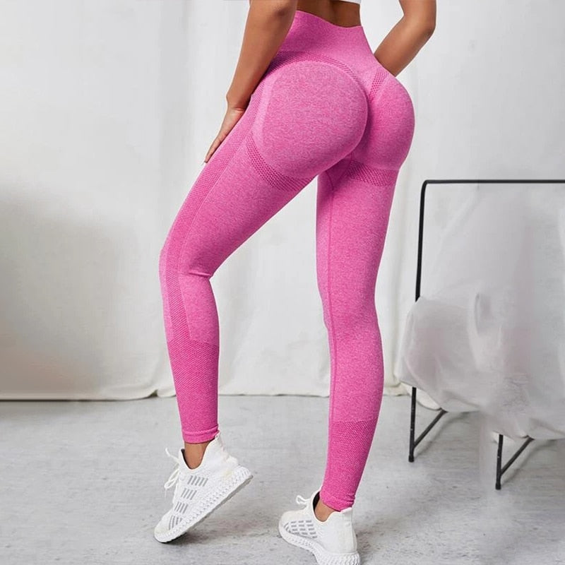 Yoga Leggings Push Up Damen Sport Hose Fitness Gym Stretch Leggins Jogginghose
