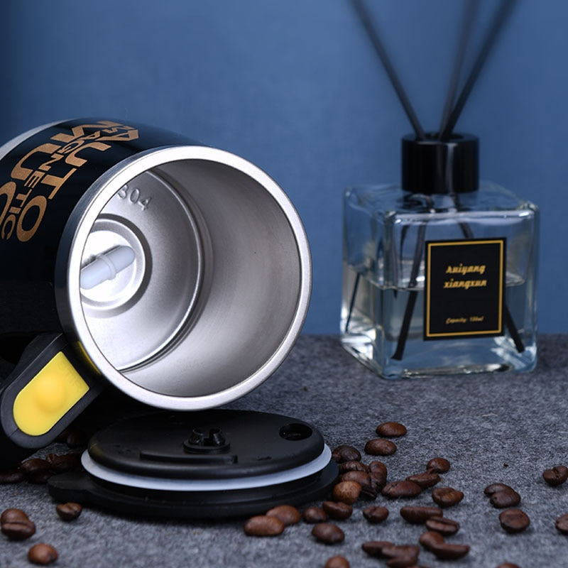 Selbstrührende Tasse Magic Mug Selbstrührender Becher automatisch Edelstahl