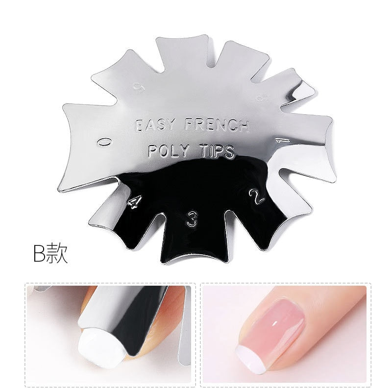 9 Größen French Nail Nagel Kunst Maniküre Schablone Trimmer Styling Tool