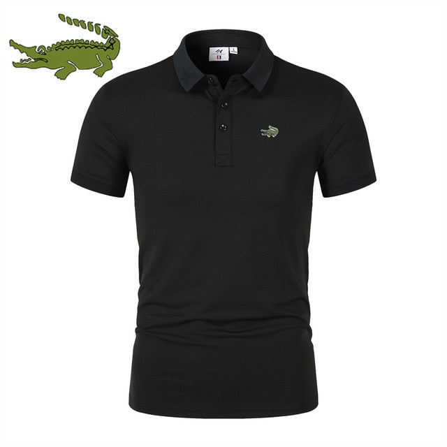 Männer Poloshirt Kontrast Kragen Polo Kurzarm Slim Fit Hemd Polohemd T-Shirt NEU