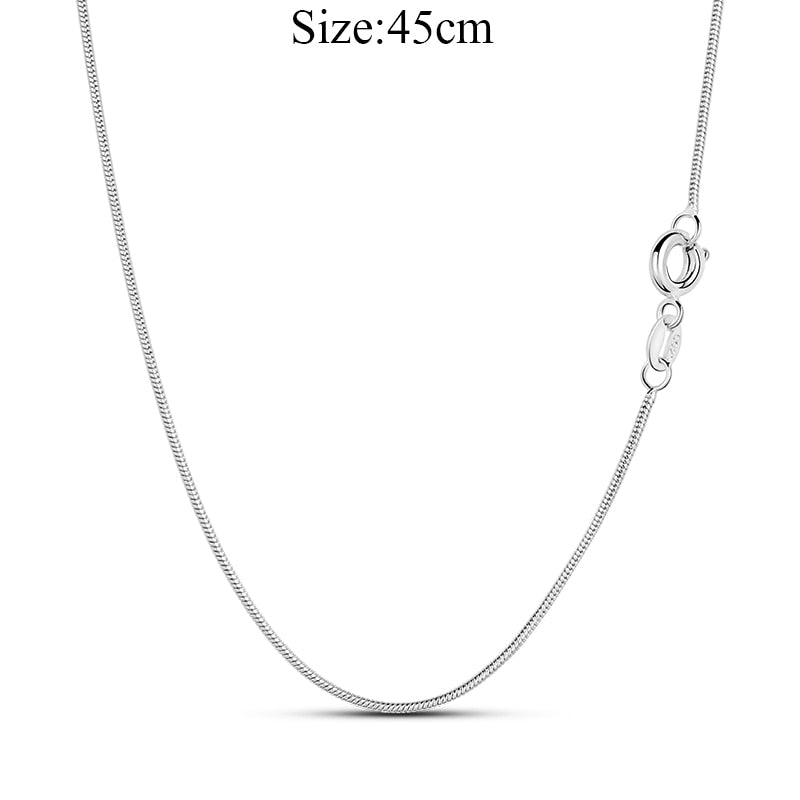 Massiv Sterling Silber 925 Panzerkette Fashion Halskette mit Zirkonia Anhänger Damen
