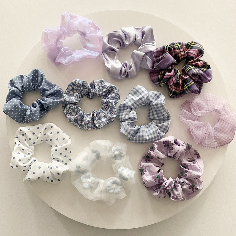 1/7 Stk/Set Haargummi Samt Haarband Zopfband Zopfgummi Velour XL Scrunchie Dick Matt