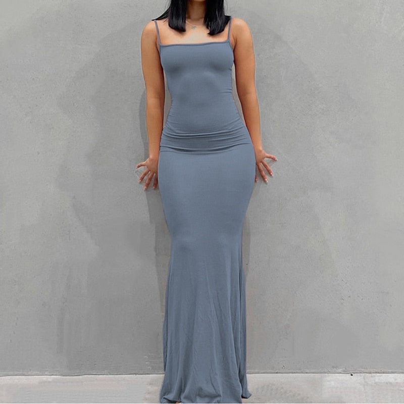 Damen Boho Sommerkleid Strandkleid Midikleid Urlaub Freizeitkleid Ärmellos Trägerkleid