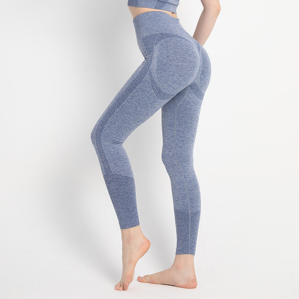 Yoga Leggings Push Up Damen Sport Hose Fitness Gym Stretch Leggins Jogginghose