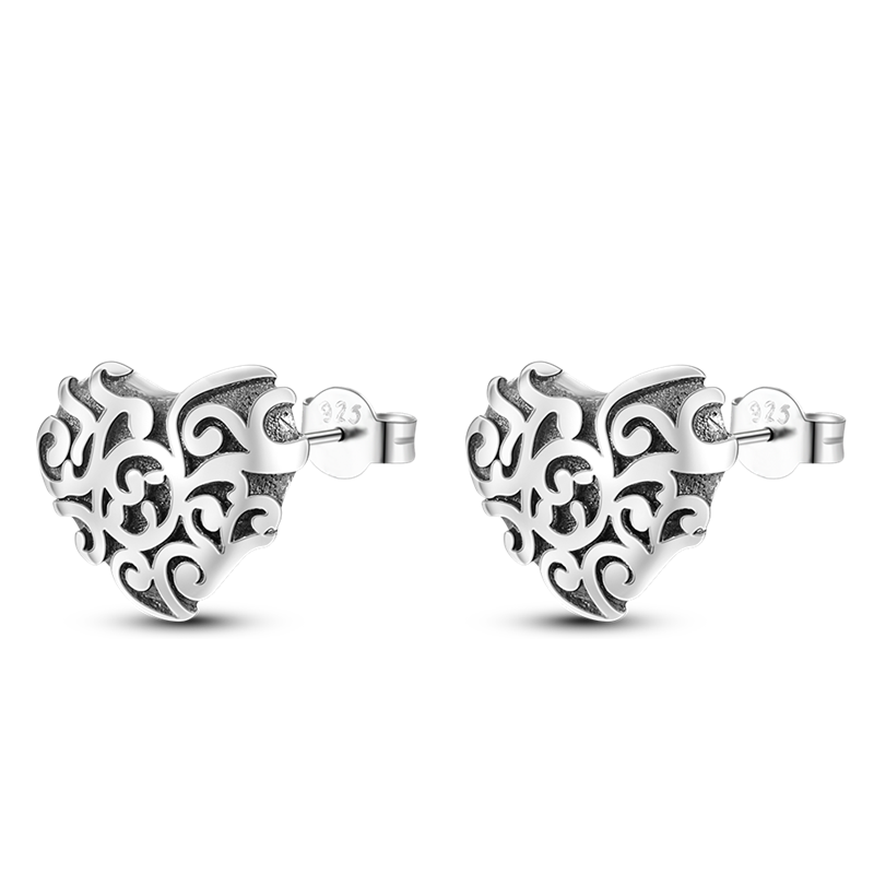 1 Paar Creolen aus 925 sterling Silber Ohrringe Ohrschmuck Zirkonia Ohrstecker