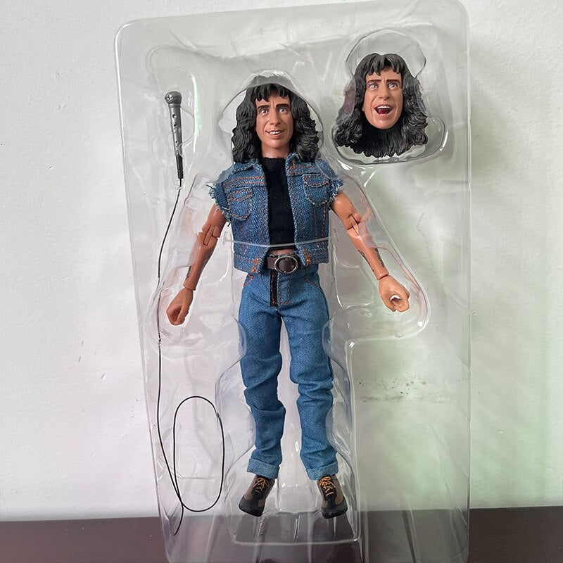AC/DC NECA Highway To Hell Angus Young Bon Scott Action Figur Figuren 18cm