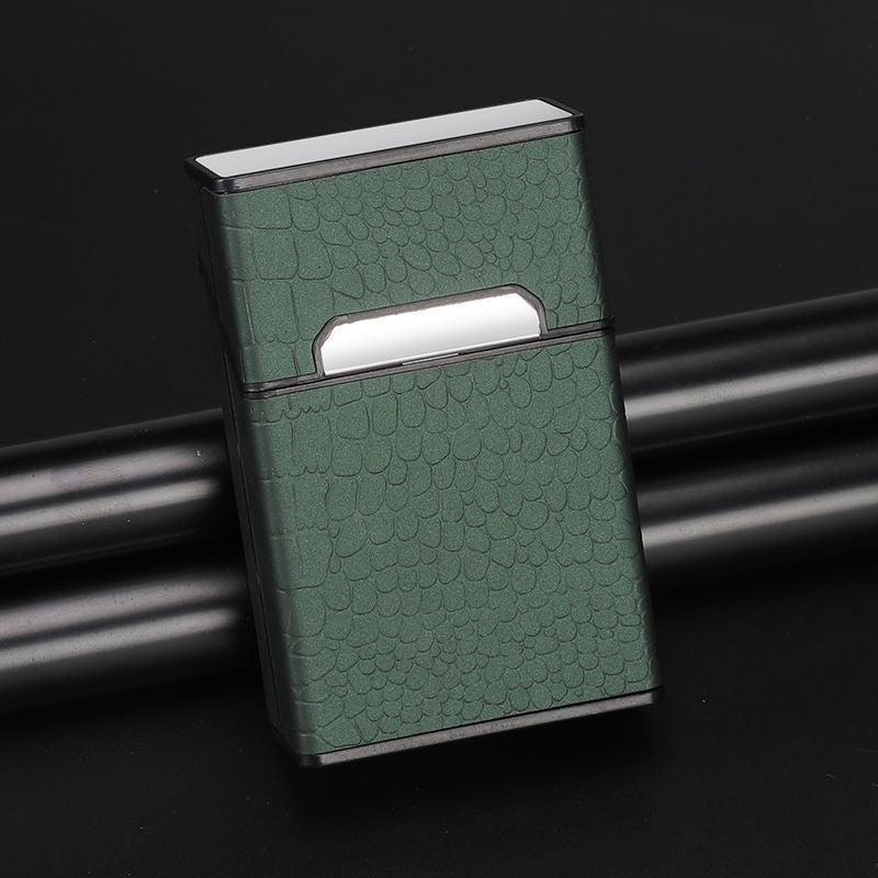 Zigarettenetui Etui 20 Zigaretten Dose Metall Box Mini Kunst Leder Accessories