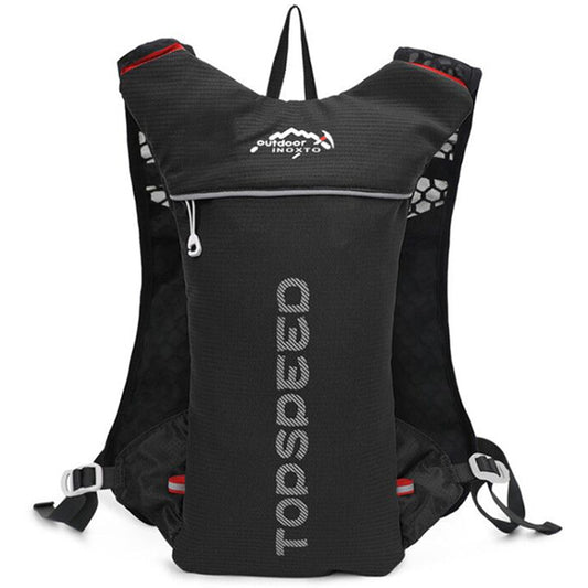 INOXTO trail Ultraleichter Fahrrad Lauf Rucksack mit 5-Liter Trinksystem und Reflektoren