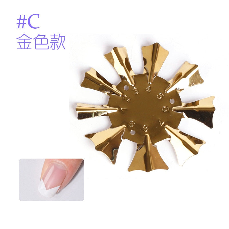 9 Größen French Nail Nagel Kunst Maniküre Schablone Trimmer Styling Tool