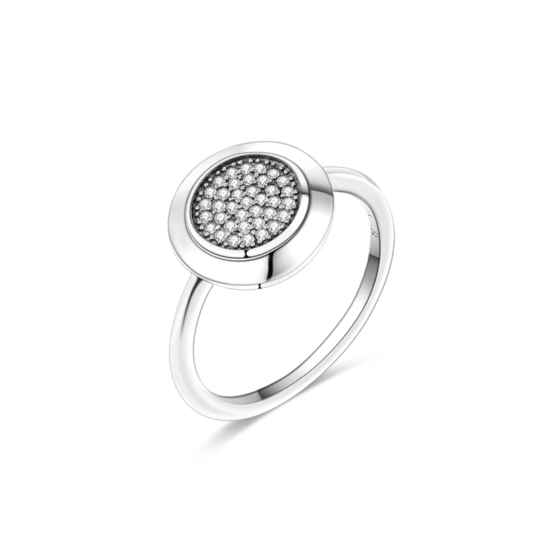 Massiv Sterling Silber 925er Ring filigran Fashion Damenring mit 3A Zirkonia