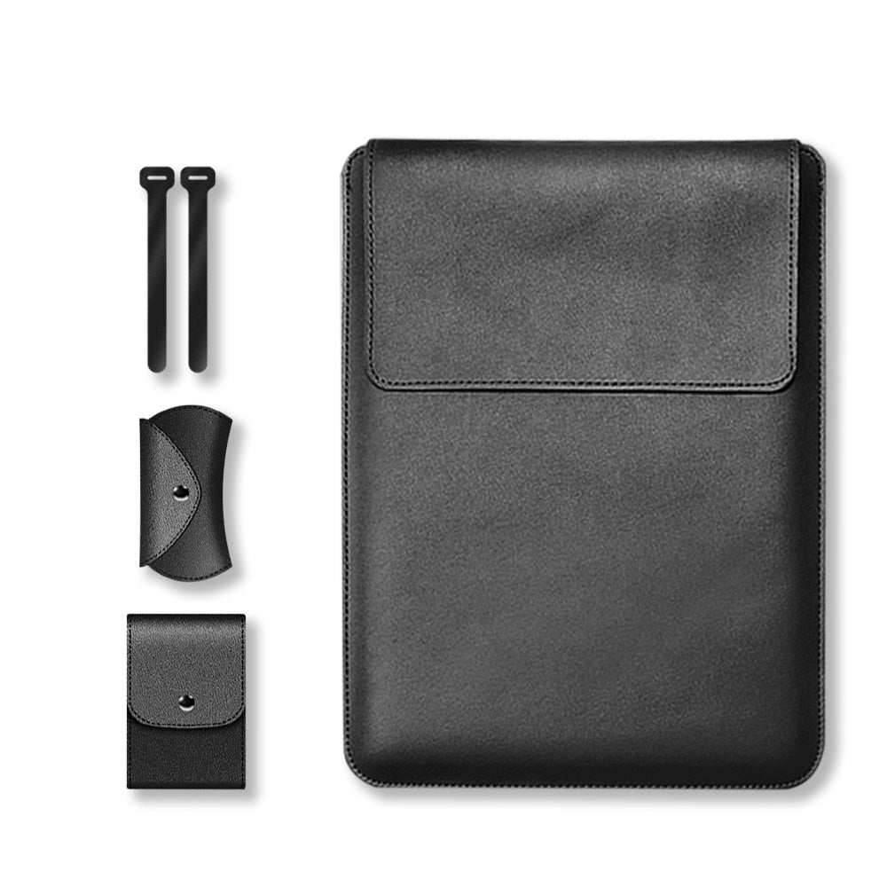 Leder Laptop Tasche Sleeve Hülle Case Cover für Macbook Air Pro 13.3 14 15 Zoll