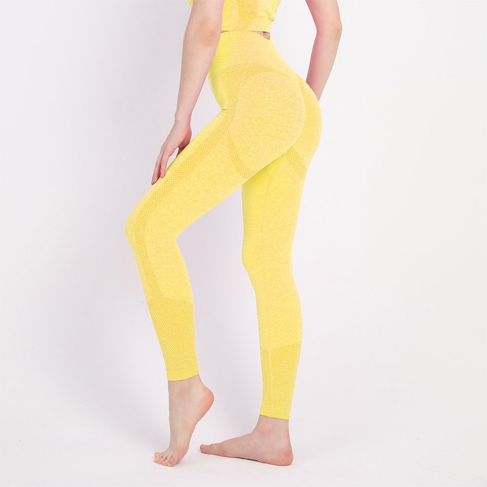 Yoga Leggings Push Up Damen Sport Hose Fitness Gym Stretch Leggins Jogginghose