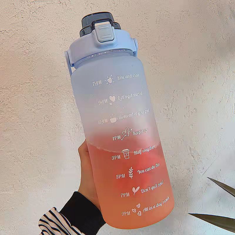 2L Trinkflasche Sportflasche Wasserflasche Getränkeflasche BPA-frei Tritanflasche