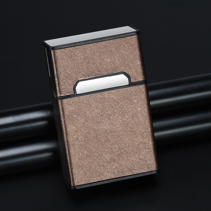 Zigarettenetui Etui 20 Zigaretten Dose Metall Box Mini Kunst Leder Accessories