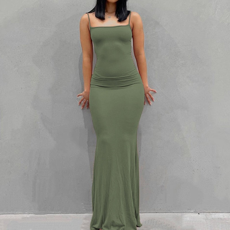 Damen Boho Sommerkleid Strandkleid Midikleid Urlaub Freizeitkleid Ärmellos Trägerkleid