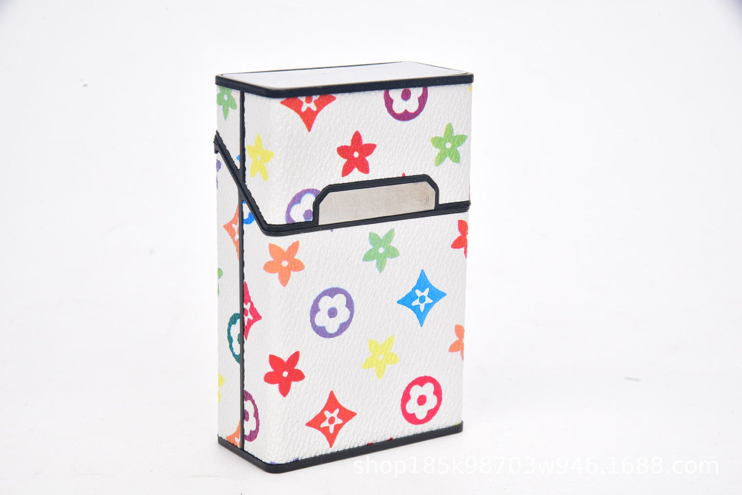 Zigarettenetui Etui 20 Zigaretten Dose Metall Box Mini Kunst Leder