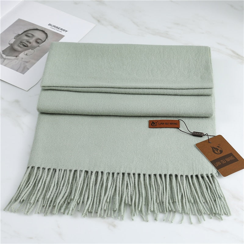 Fashion Damen Winterschal Viskose Stola Schlauchschal  Halstuch Strickschal Loop NEU