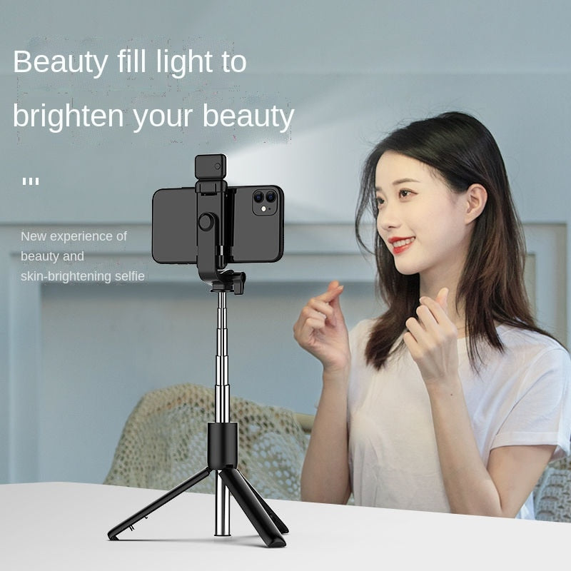 Selfie Stick Wireless Bluetooth Selfie Stick faltbares Mini-Stativ 700MM