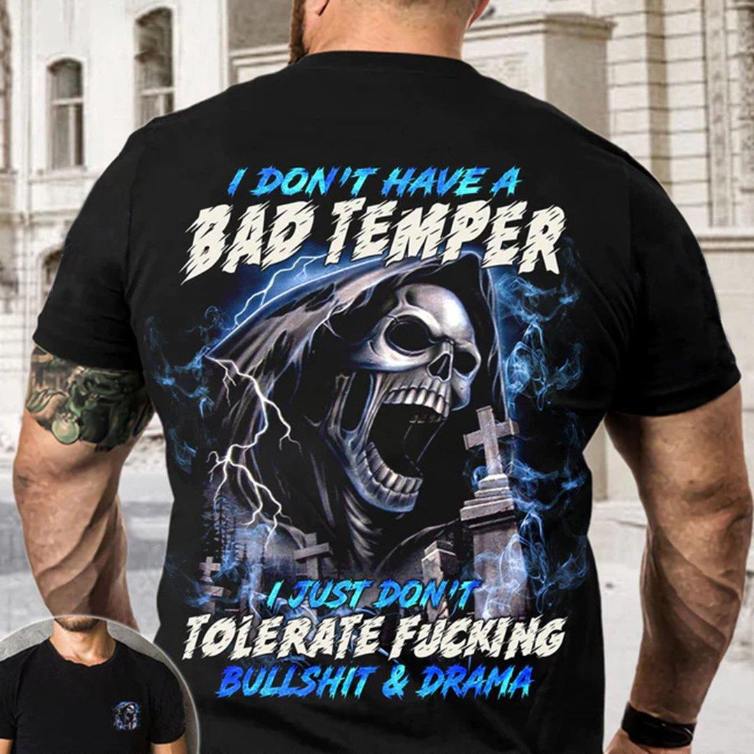 Herren Metal Skull 3D T-Shirt Rundhals Unisex Sommer Streetwear