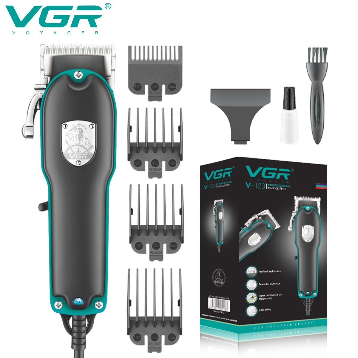 VGR Profi Haarschneidemaschine Haarschneider Rasierer Hair Clipper Bart Trimmer Akku NEU
