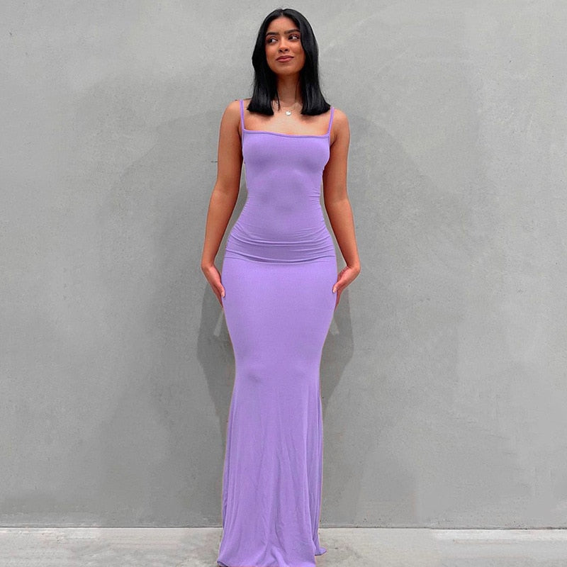 Damen Boho Sommerkleid Strandkleid Midikleid Urlaub Freizeitkleid Ärmellos Trägerkleid
