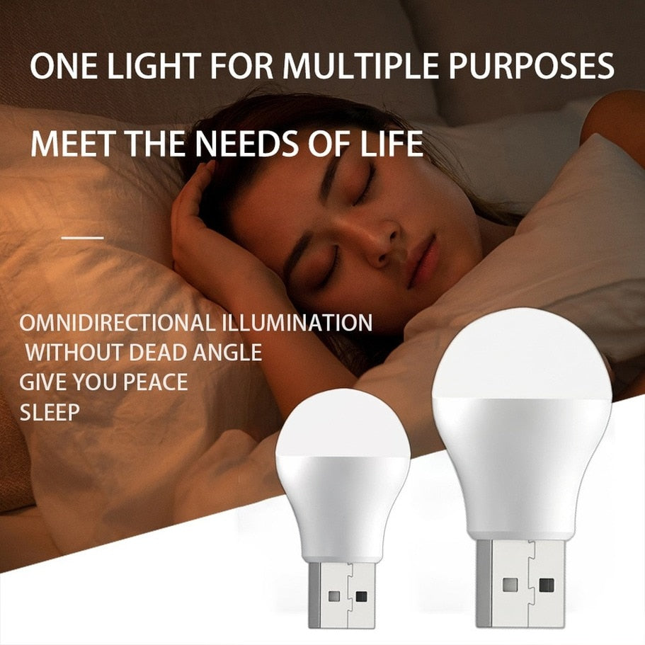 3X USB LED Nachtlicht Augenschutz Lampe Computer Mini Licht Nachtlampe Kinder