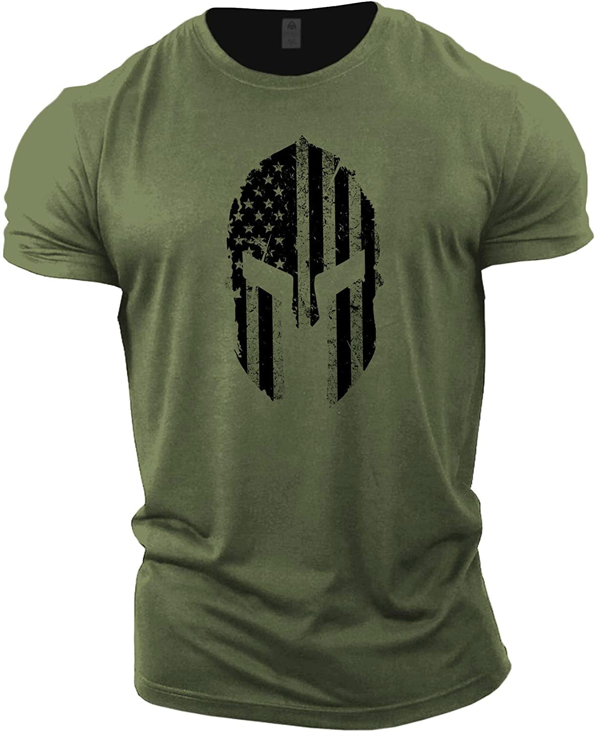 Herren Gym Fitness Viking Tattoo 3D T-Shirt Rundhals Unisex Streetwear