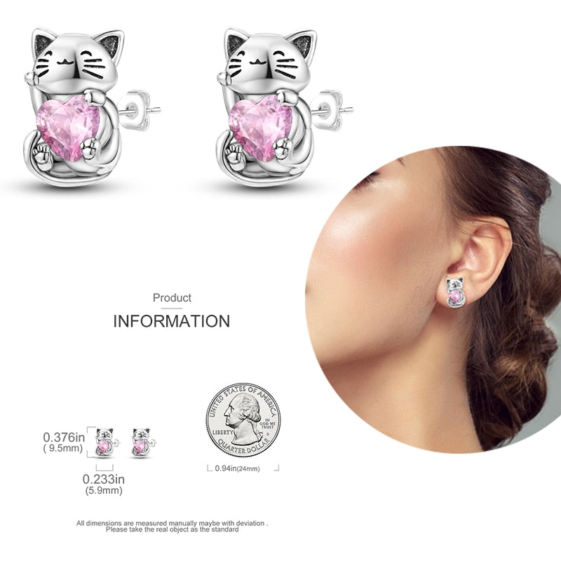 1 Paar Creolen aus 925 sterling Silber Ohrringe Ohrschmuck Zirkonia Ohrstecker