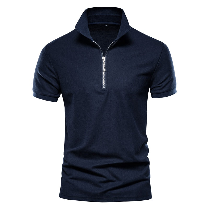 Herren Poloshirt Kontrast Kragen Polo Kurzarm Slim Fit Hemd Polohemd T-Shirt NEU