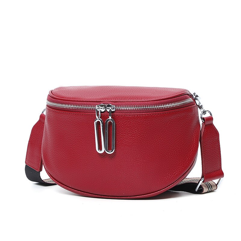 ECHT LEDER CROSSOVER BAUCHTASCHE HÜFTTASCHE UMHÄNGETASCHE BODYBAG NEU