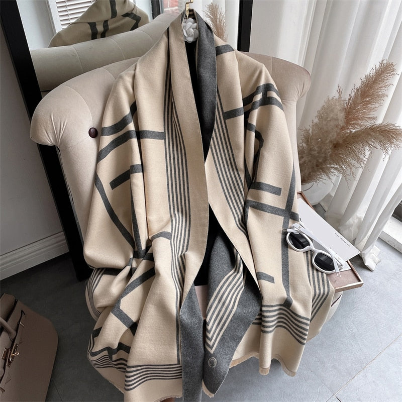 Fashion Damen Winterschal Viskose Stola Schlauchschal  Halstuch Strickschal Loop NEU