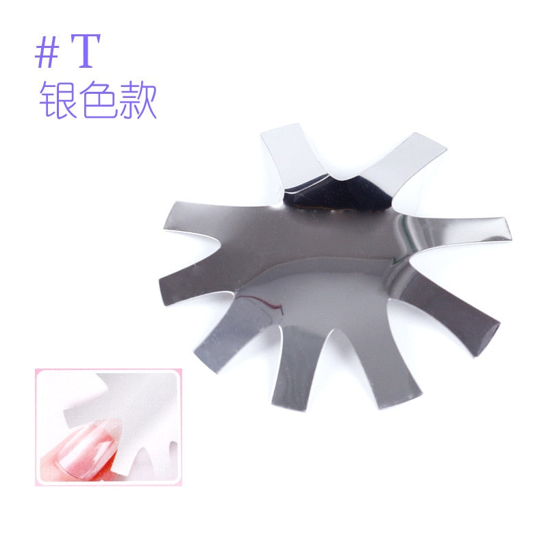 9 Größen French Nail Nagel Kunst Maniküre Schablone Trimmer Styling Tool
