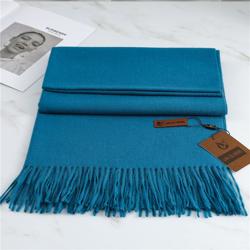 Fashion Damen Winterschal Viskose Stola Schlauchschal  Halstuch Strickschal Loop NEU