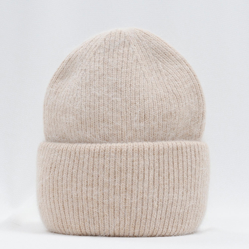 Warme Damen Wintermütze Woll Mütze Strickmütze Kappe Hut Unisex