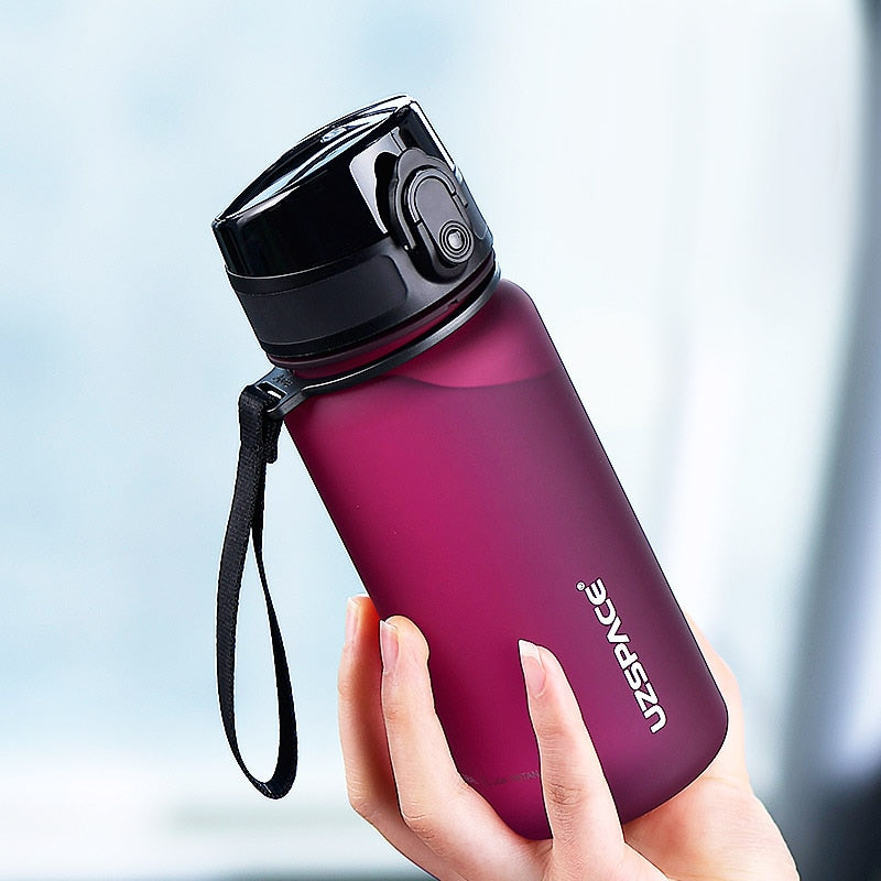 UZSPACE 350ML Trinkflasche Sportflasche Wasserflasche Getränkeflasche BPA-frei Tritanflasche